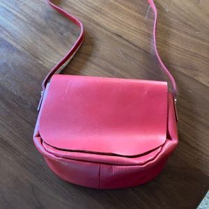 Topshop real leather crossbody bag